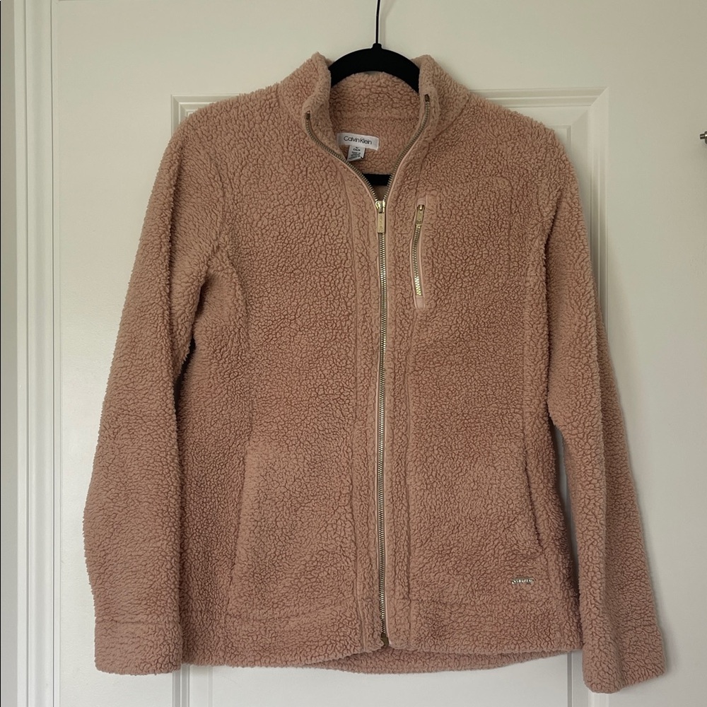 Calvin Klein Rose Sherpa Jacket